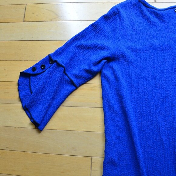 Ali Miles Women's Crinkle Top Blouse Tunic Size L - Picture 8 of 10